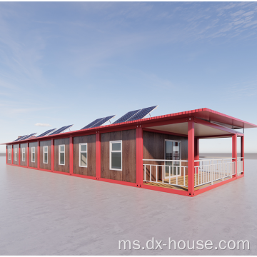Rumah kontena dengan tenaga solar